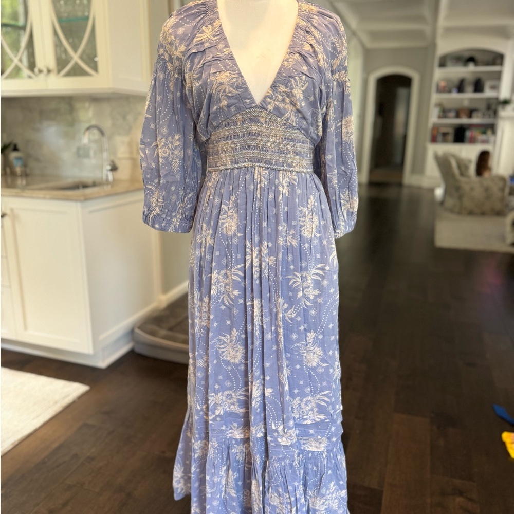 Free People Golden Hour Tiered Smocked Sundress